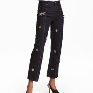 H&M Beaded Jeans